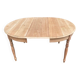 Table à manger ronde extensible Louis Philippe décapée en merisier massif 1
