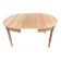 Table à manger ronde extensible Louis Philippe décapée en merisier massif 1