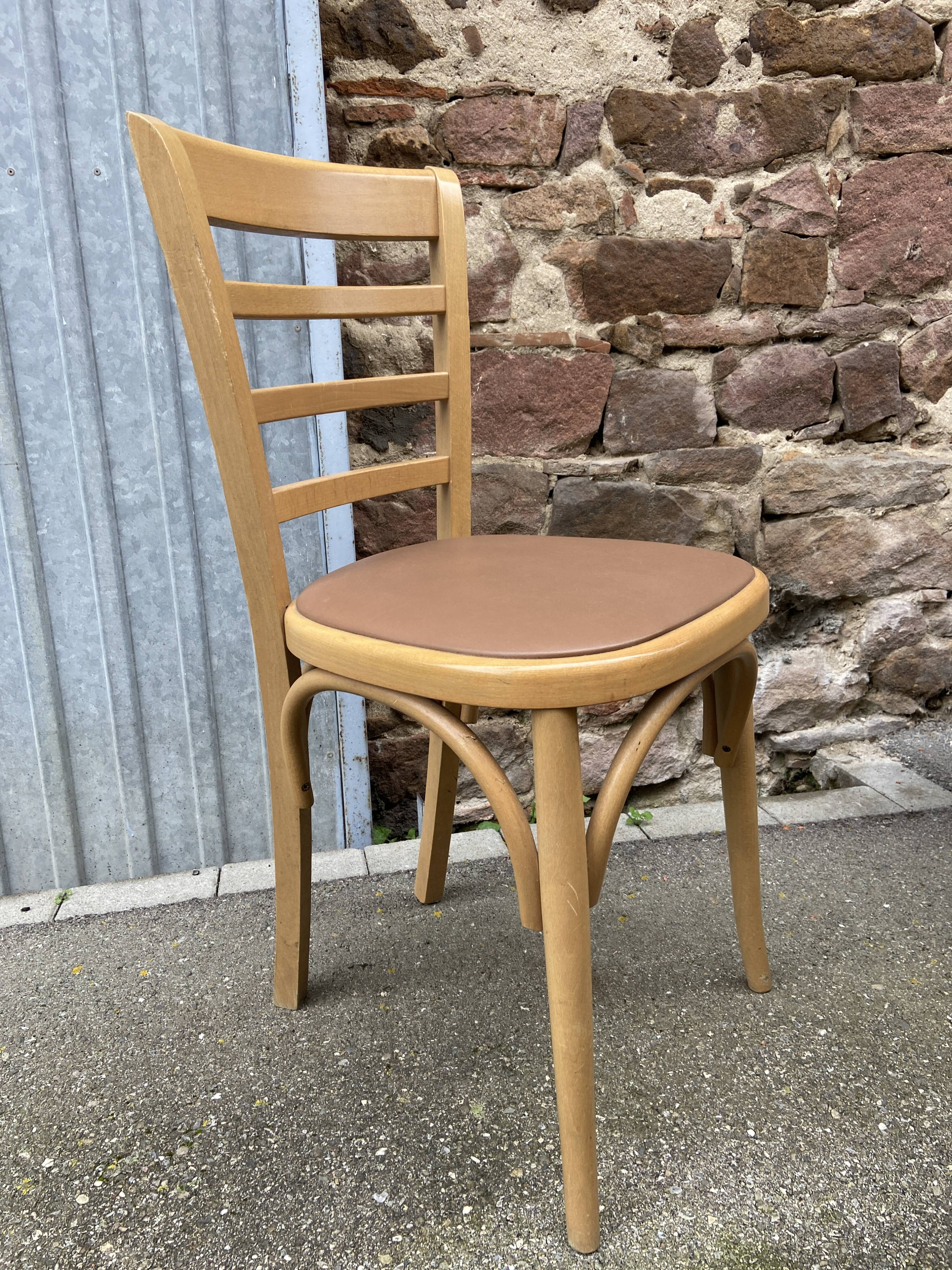 Set of 6 Brasserie bistro chairs bentwood bistro chair shabby chic baumann