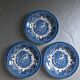 English Ironstone Tableware Ltd (EIT) "Kingswood" blue-white cups and saucers