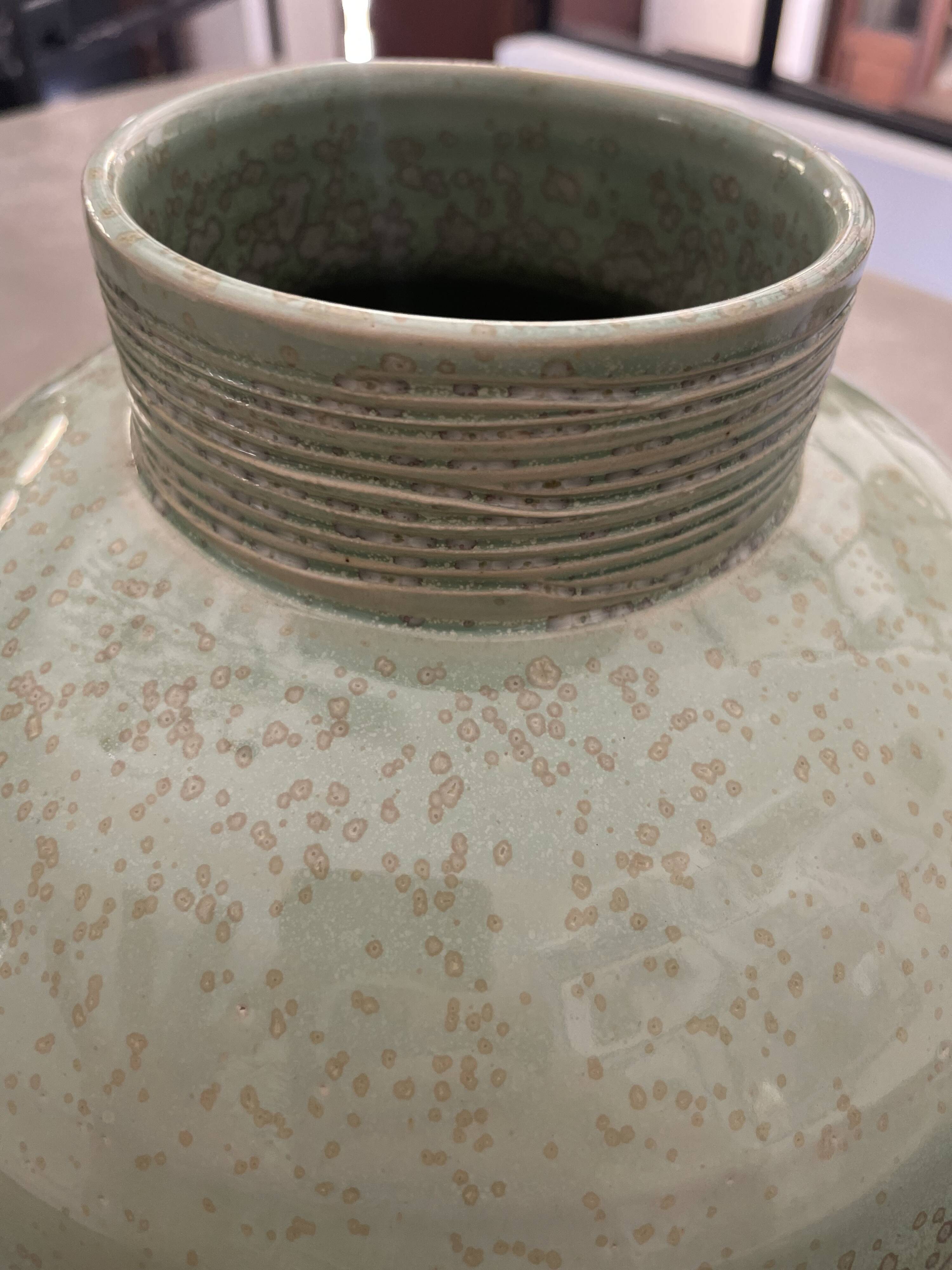 Ceramic ball vase