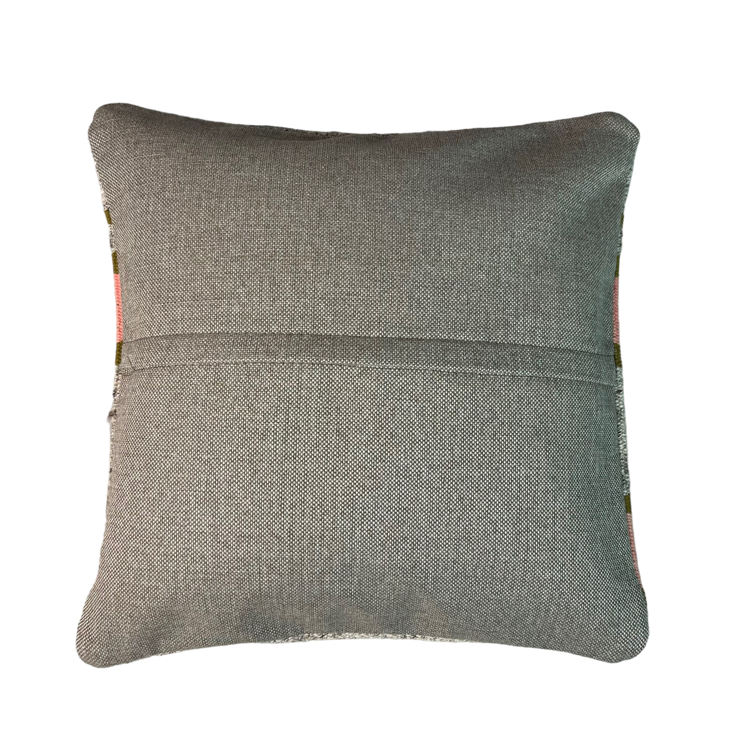 Housse de coussin kilim turc vintage, 40 x 40 cm