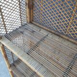 Etagere rotin ancienne