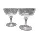 Pair of old champagne glasses