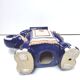 Large ceramic elephant blue plant holder