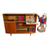 Mid century retro vintage teak cocktail bar display cabinet 1960