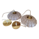 Art Deco pink glass suspensions from Clichy