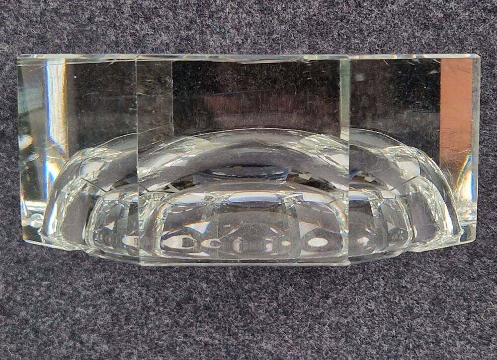 Art Nouveau Crystal Ashtray from Moser, 1940s