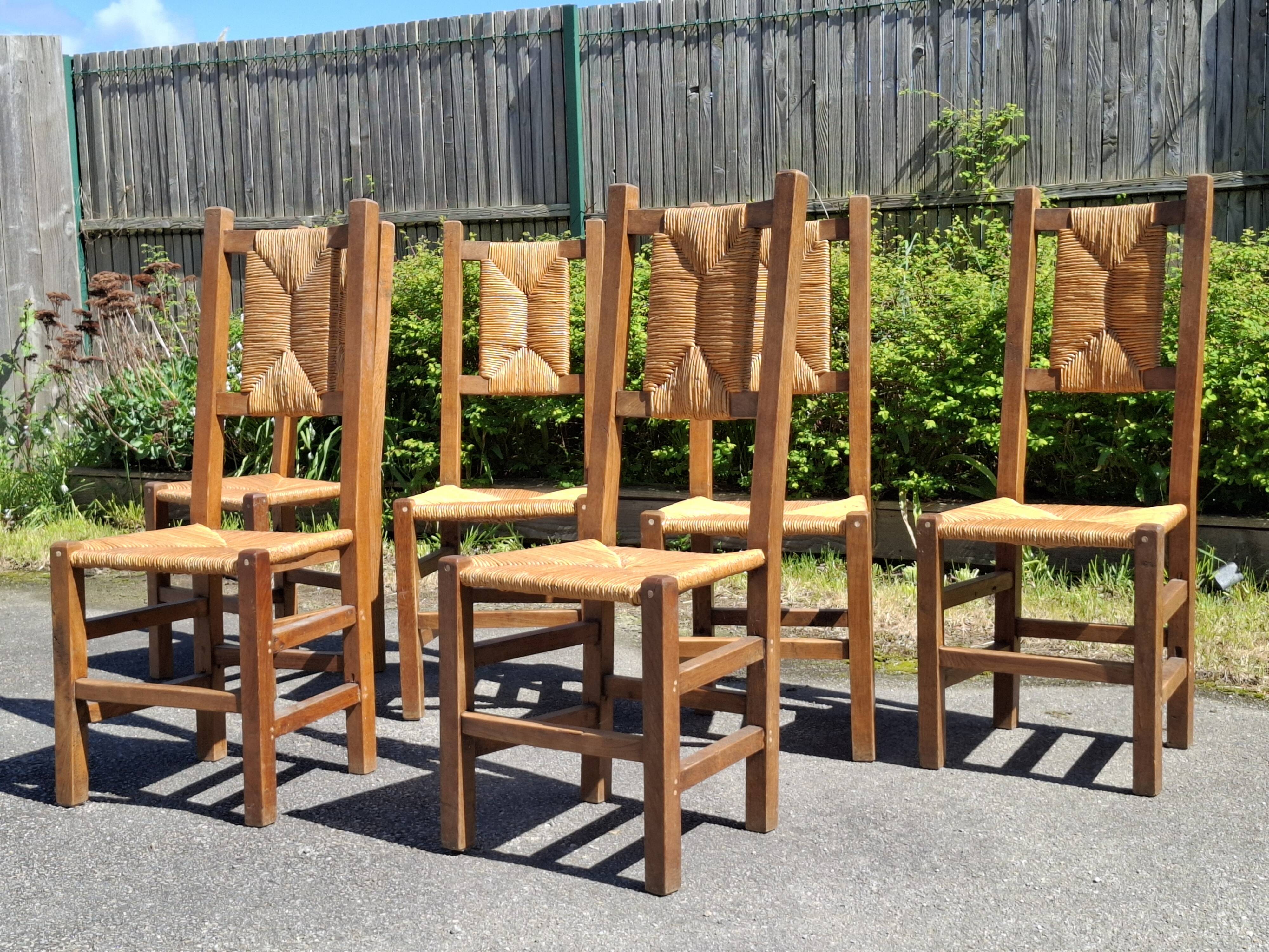 6 Perriand style chairs