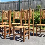 6 Perriand style chairs