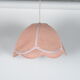 Pink flower hanging lamp