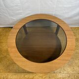 Mid-Century Retro Vintage Round Coffee Table by Schreiber 1960–1970