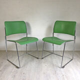 4 Green chairs 40/4 by David Rowland