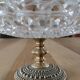 Bonbonnière en verre taillé et métal doré