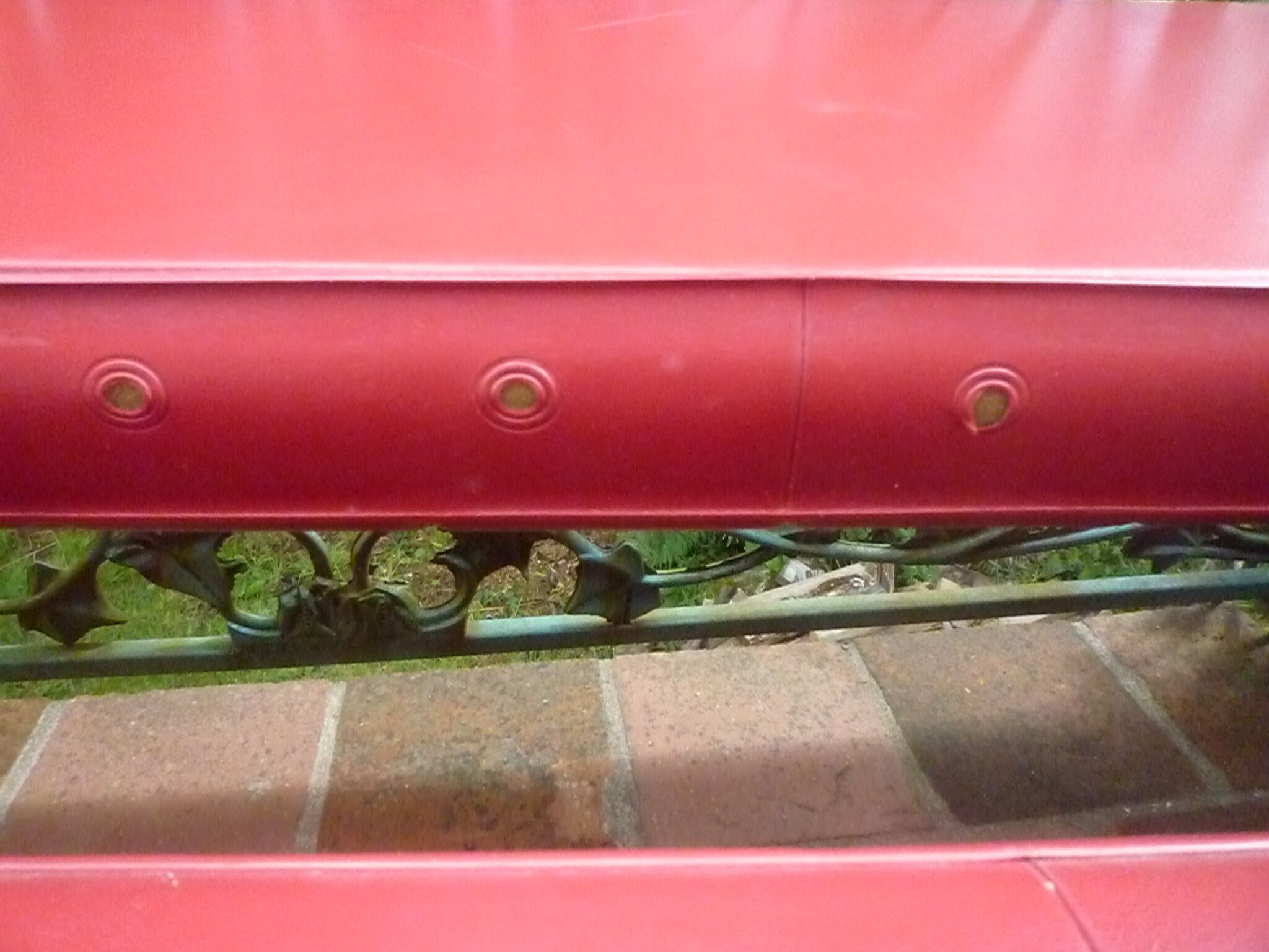 Banquette vintage vinyl années 1960