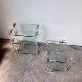 Glass and Plexiglas consoles from the 80s