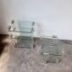 Consoles verre et Plexiglas années 80