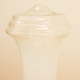 Lampe italienne orange & verre opaque 70's