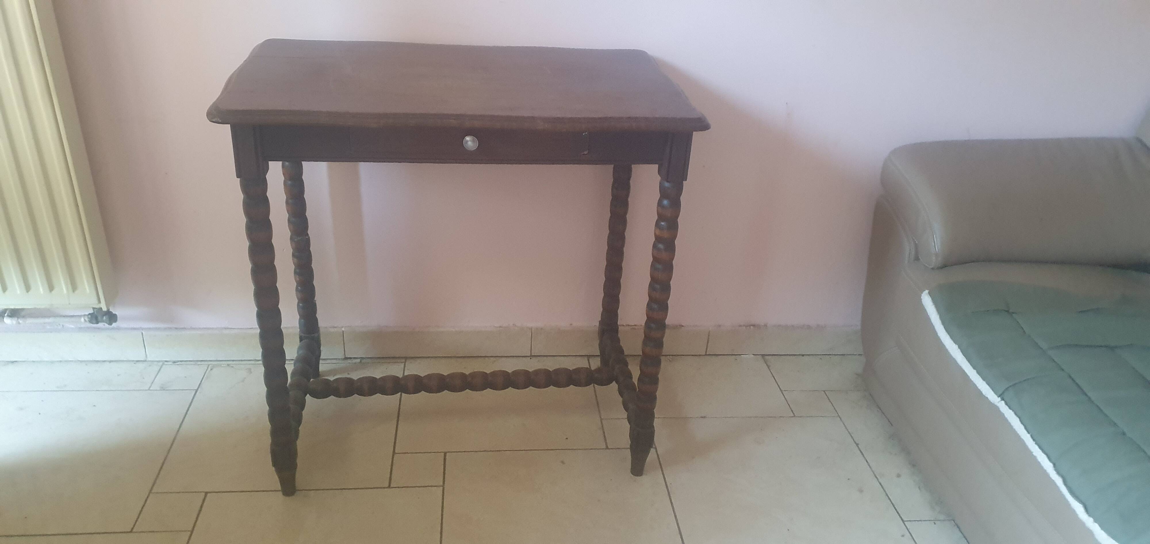 Vintage 19th-century wooden table or desk.