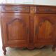 Rustic buffet Louis XV-Regency-jointed-massive wood-snail feet