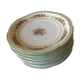 9 flat plates porcelain Limoges Ahrenfeldt