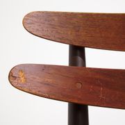 Model 178 teak dining chairs by johannes andersen for bramin
