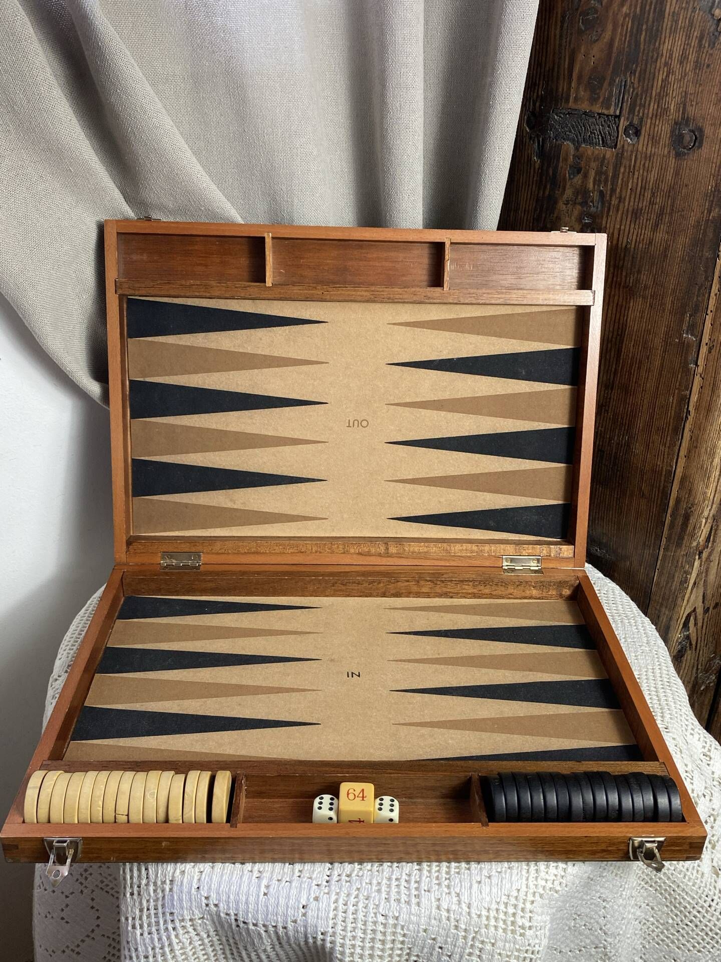 Jeu de backgammon, années 70/80, Dujardin