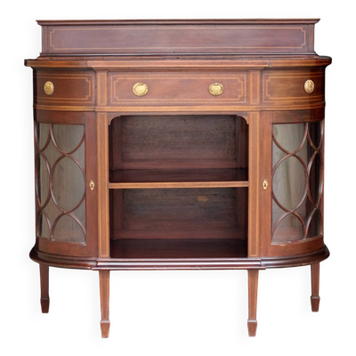 Elégante console waring & gillow ltd, en placage acajou.