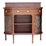 Elegant console by waring & gillow ltd, in mahogany veneer.