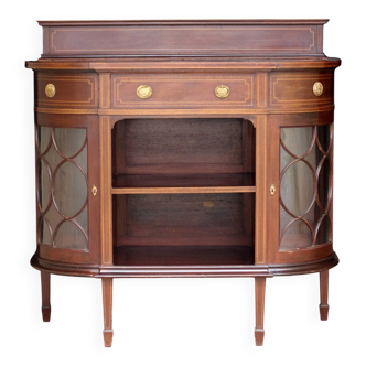 Elegant console by waring & gillow ltd, in mahogany veneer.