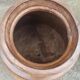 Large old wooden pot