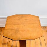 Folding table, Art Deco pedestal table