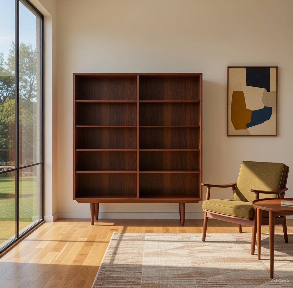 Rosewood Model 6 Bookcase by Omann Jun Mobelfabrik, 1960s
