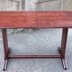 restored bistro table teak finish 1950