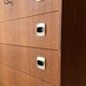 Swedish mid-century chest of drawers teak five drawers