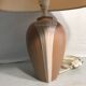 Old beige ceramic body lamp - abat-day vintage cream