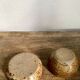Duo of mini ramekins, stoneware, pyrite