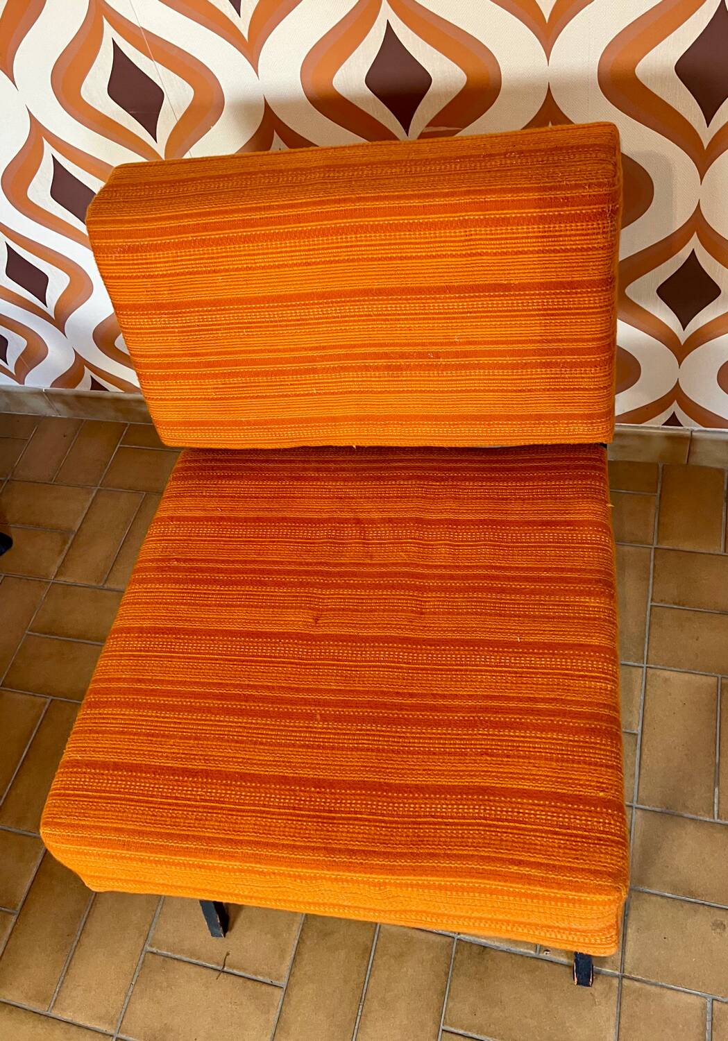 Vintage orange armchair