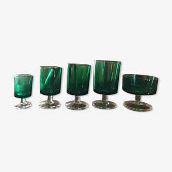 55 verres verts années 70’