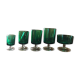 55 green glasses from the 70s