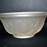 ART DECO molded glass cup signed Etling France