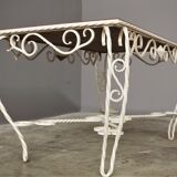 Vintage table by carrara carrara marmo and worn marma, 40s