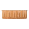 Italian rattan bamboo and wood 80's row