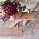 Paire de bancs de ferme