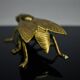 Sculptural ashtray in the shape of a giant fly in brass, Italy, circa 1950.