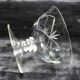 Set of 8 Champagne glasses in engraved crystal - Authentic Art Deco 1940
