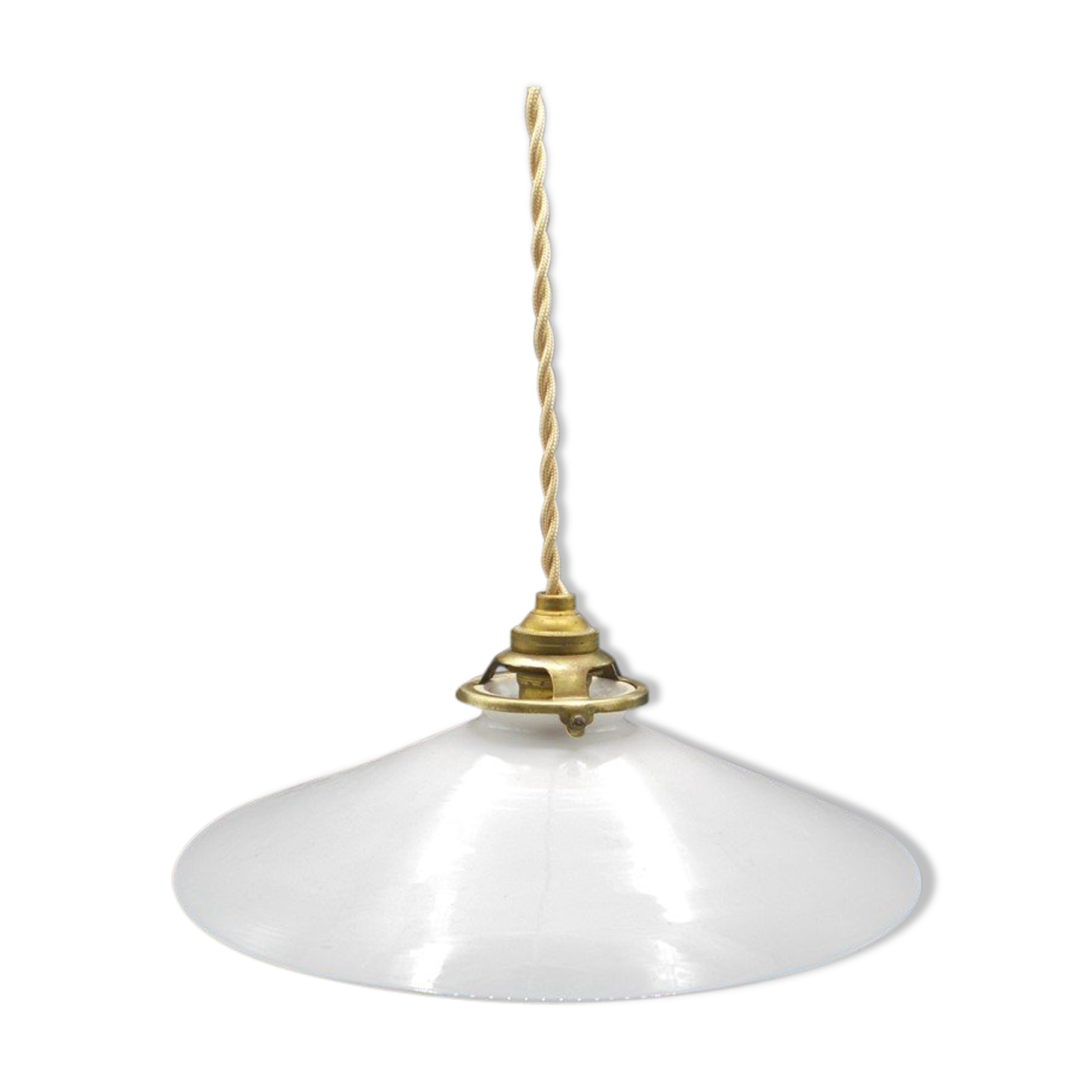 White opaline hanging