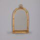 Vintage 1960s Wall Mirror with Bamboo Shelf, Italian Design