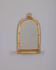 Miroir mural vintage des années 1960 avec étagère en bambou, design italien