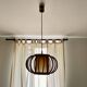 Curved wood pendant lamp 1960